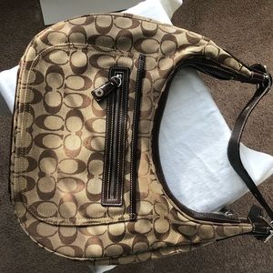 Vintage Coach Bag - Brown Khaki 6070